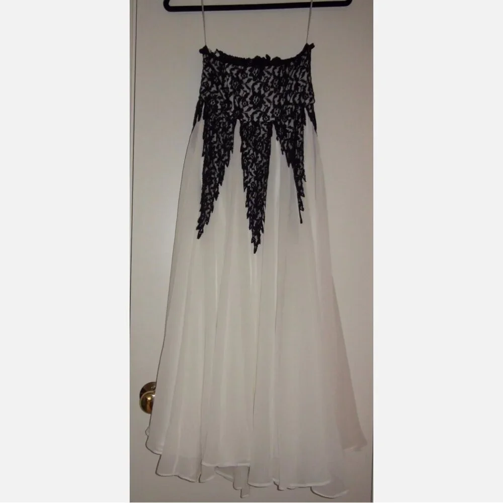 NWOT Free People Freda Midi Flared Ball Gown Ivory Combo - Picture 10 of 12